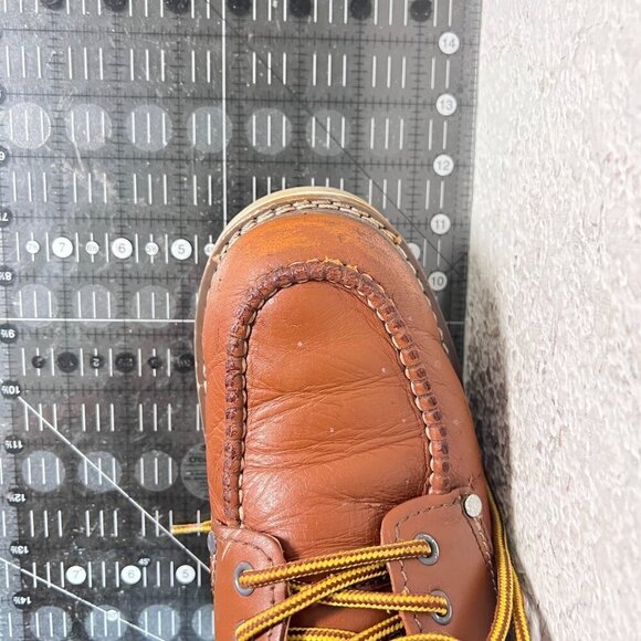 Handpoint Suretrack 4" Men Size 9EE 82994 Brown Tan Leather Oxford Work Shoes - Picture 14 of 14